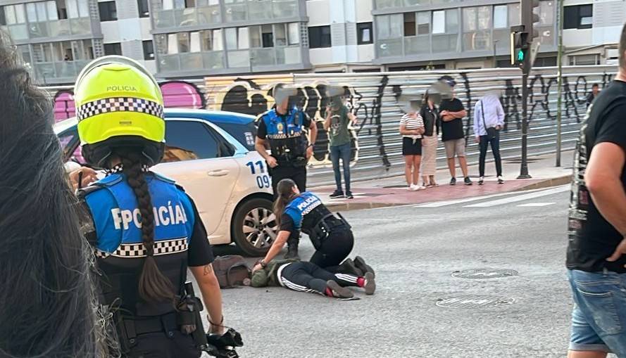 Accidente moto calle molinillo